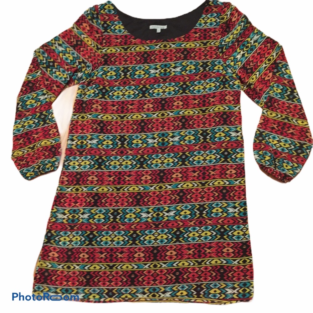 Charlotte Russe Aztec Geometric Shift Dress